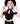 Figurbetontes Gothic Neckholder-Crop-Top mit Kathedralenschnalle und Mesh-Einsatz